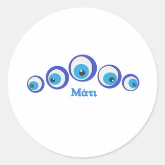 Das böse Auge Runder Aufkleber