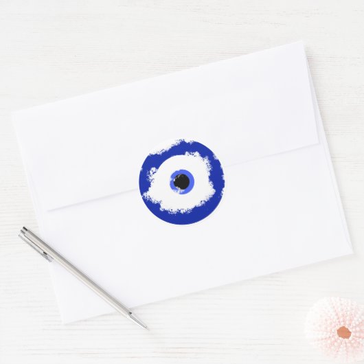 Das böse Auge Runder Aufkleber (Umschlag)