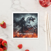 Das böse Blasspferd und das TodesHalloween Serviette (Beispiel)