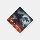 Das böse Blasspferd und das TodesHalloween Serviette (Ecke)