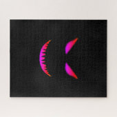 Das böse Gesicht ist schwer schwierig, das rosa Sc Puzzle (Horizontal)