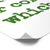 Das Böse hat keine Substanz, die es selbst gibt - Poster (Ecke)