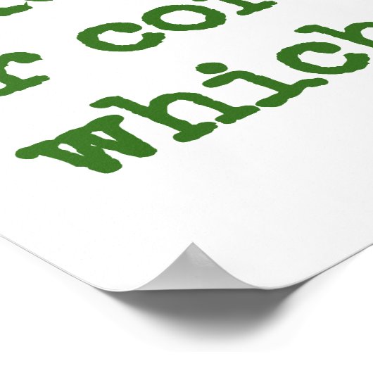 Das Böse hat keine Substanz, die es selbst gibt - Poster (Ecke)