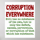 Das Böse hat keine Substanz, die es selbst gibt - Poster (Vorne)