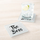 DAS BOSS GLASUNTERSETZER (Schrägansicht)