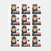 Das Boss-Hamster-Muster Fleecedecke (Vorderseite)
