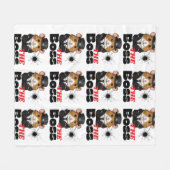 Das Boss-Hamster-Muster Fleecedecke (Vorderseite (Horizontal))