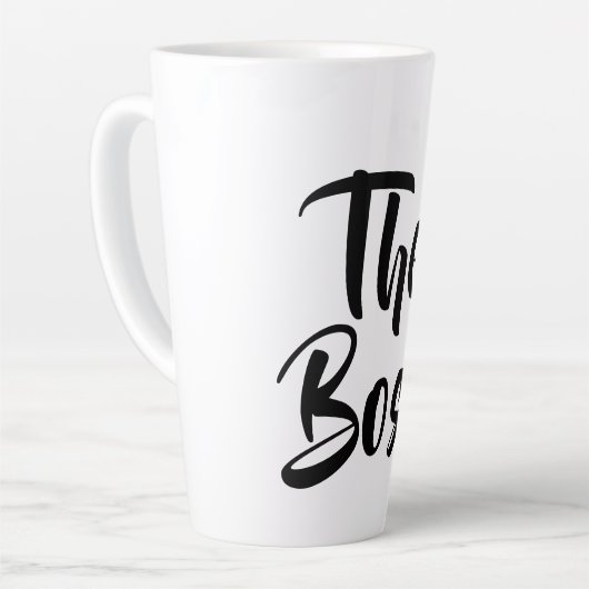 DAS BOSS MILCHTASSE (Linke Ecke)