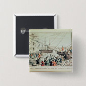 Das Boston-Tee-Party, 1846 Button (Vorne & Hinten)