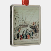 Das Boston-Tee-Party, 1846 Silbernes Ornament (Rechts)