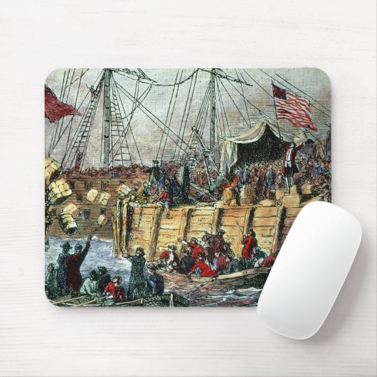 Das Boston-Tee-Party, am 16. Dezember 1773 Mousepad (Mit Mouse)