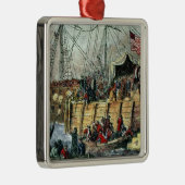 Das Boston-Tee-Party, am 16. Dezember 1773 Ornament Aus Metall (Rechts)