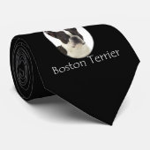 Das Boston-Terrier-Krawatte des Lebens bessere Krawatte (Gerollt)