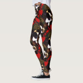 Das Boston-Terrierhundekunst-Leggings des Leggings (Links)
