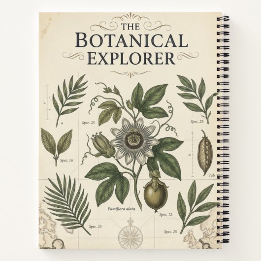 Das Botanische Explorationsnotizbuch Notizblock (Rückseite)