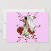 Das Bouquet-Brautparty der Braut Einladung (Rückseite)