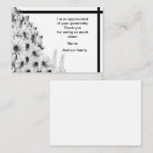 Das Bouquet der Blume danke Ihnen Karten (Vorne/Hinten)