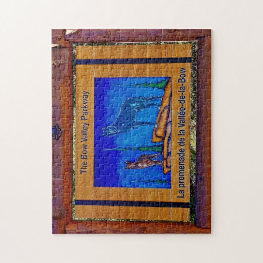 Das Bow Valley Parkway Banff. Puzzle (Vertikal)