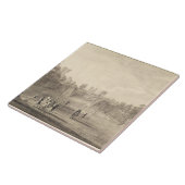 Das Bowling Green bei Claremont, 1738 (Stich) Fliese (Seite)