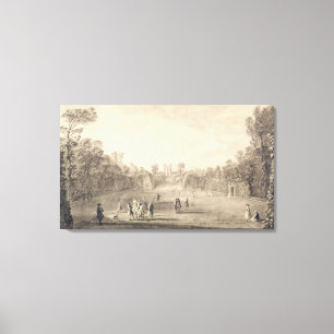 Das Bowling Green bei Claremont, 1738 (Stich) Leinwanddruck