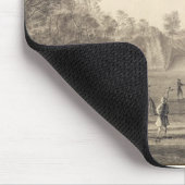 Das Bowling Green bei Claremont, 1738 (Stich) Mousepad (Ecke)