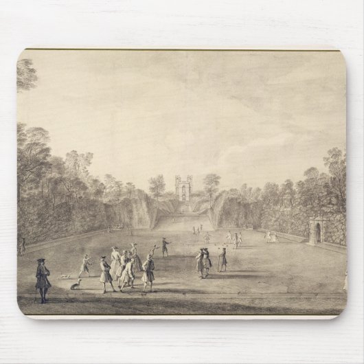 Das Bowling Green bei Claremont, 1738 (Stich) Mousepad (Vorne)