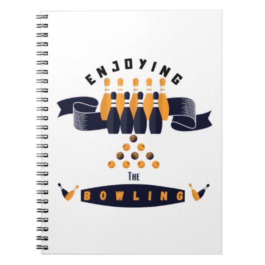 Das Bowling-Notebook Notizblock (Vorderseite)