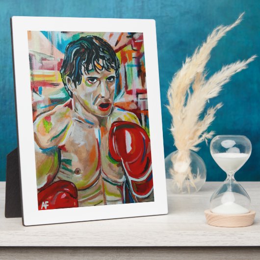 Das Boxer-Gemälde von Alfred Fox Fotoplatte (Seite)