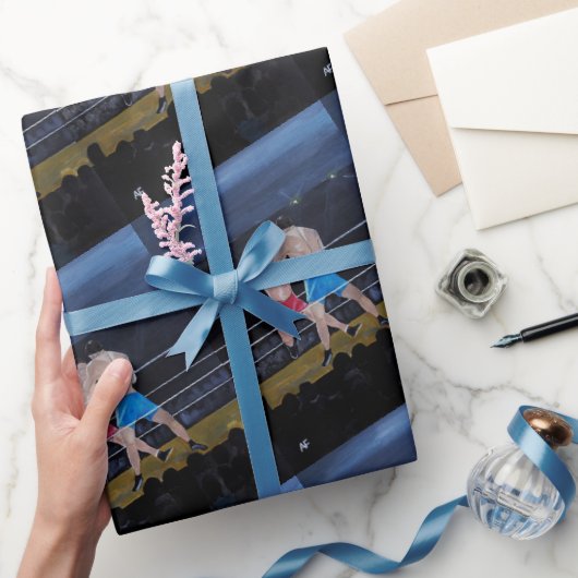 Das Boxer-Gemälde von Alfred Fox Geschenkpapier (Schenken)