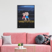 Das Boxer-Gemälde von Alfred Fox Leinwanddruck (Insitu (Wohnzimmer))