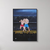 Das Boxer-Gemälde von Alfred Fox Leinwanddruck (Vorderseite)