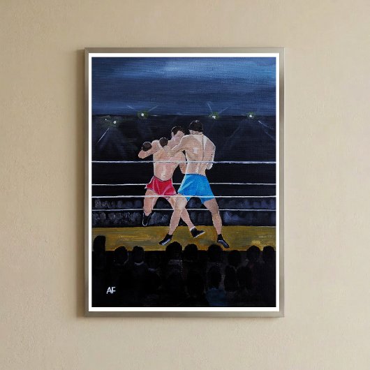 Das Boxer-Gemälde von Alfred Fox Leinwanddruck