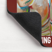 Das Boxer-Gemälde von Alfred Fox Mousepad (Ecke)