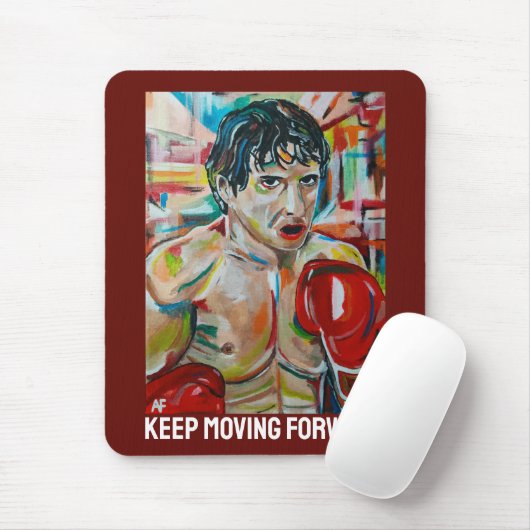 Das Boxer-Gemälde von Alfred Fox Mousepad (Mit Mouse)