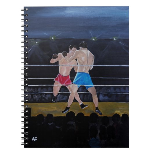 Das Boxer Gemälde von Alfred Fox Notizblock (Vorderseite)