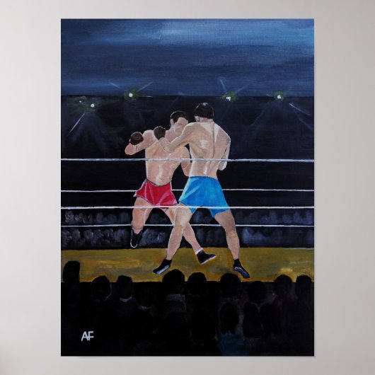 Das Boxer-Gemälde von Alfred Fox Poster (Vorne)