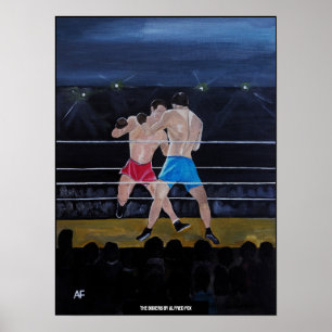 Das Boxer-Gemälde von Alfred Fox Poster