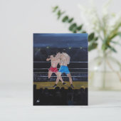 Das Boxer-Gemälde von Alfred Fox Postkarte (Stehend Vorderseite)