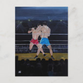 Das Boxer-Gemälde von Alfred Fox Postkarte (Vorderseite)