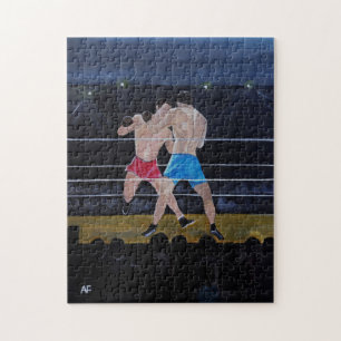 Das Boxer-Gemälde von Alfred Fox Puzzle
