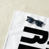 Das Boxer-Rettungs-Logo-Badetuch Strandtuch (Beispiel)