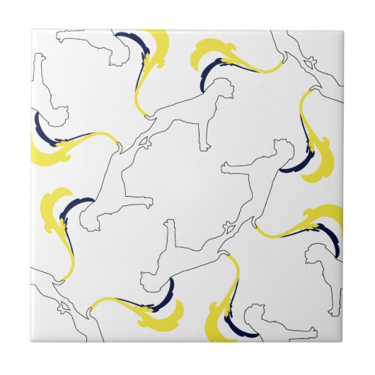 Das Boxermuster Fliese (Vorderseite)