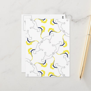 Das Boxermuster Postkarte