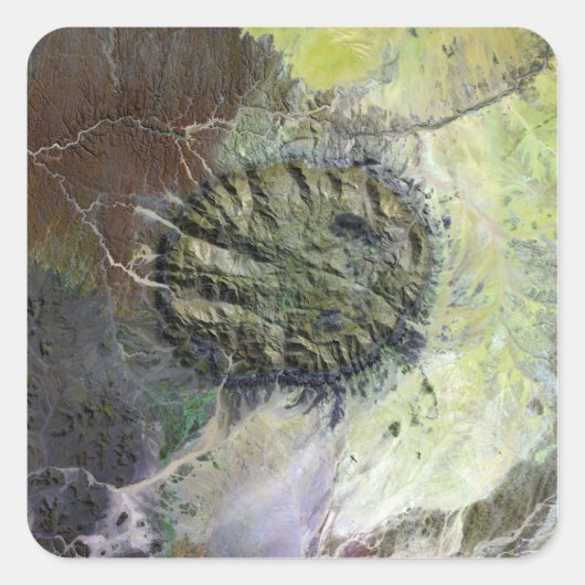 Das Brandberger Massiv in Nordnamibia Quadratischer Aufkleber (Vorderseite)