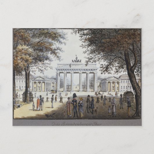 Das Brandenburger Tor, Berlin Postkarte (Vorderseite)