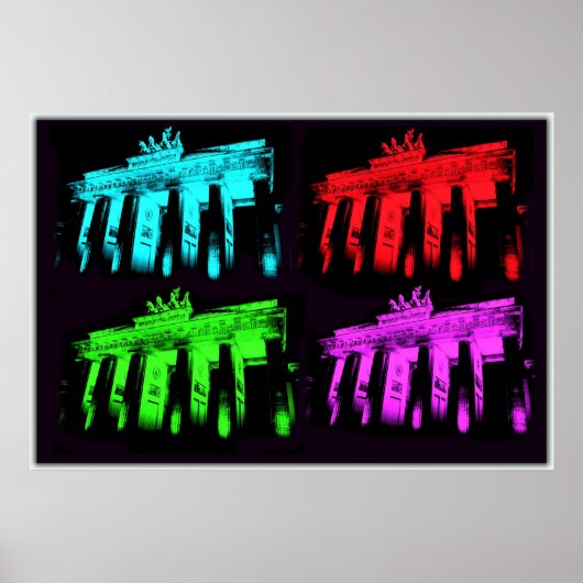 Das Brandenburger Tor-Collage Poster (Vorne)