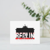 Das Brandenburger Tor in Berlin Postkarte (Stehend Vorderseite)