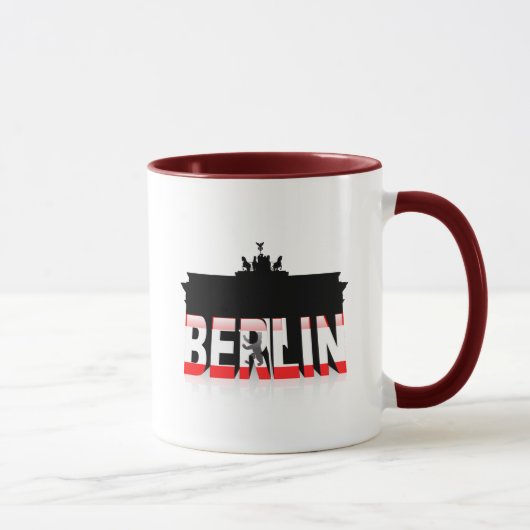 Das Brandenburger Tor in Berlin Tasse (Rechts)