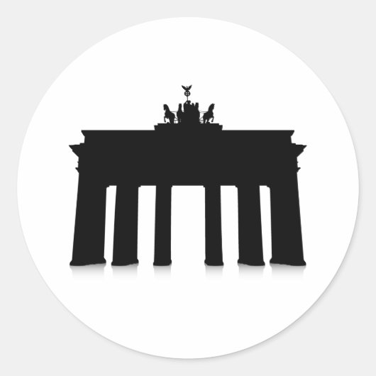 Das Brandenburger Tor Runder Aufkleber (Vorderseite)