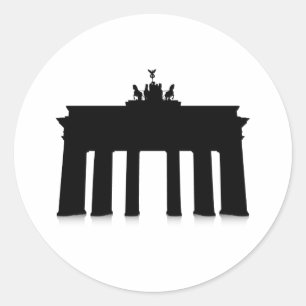 Das Brandenburger Tor Runder Aufkleber